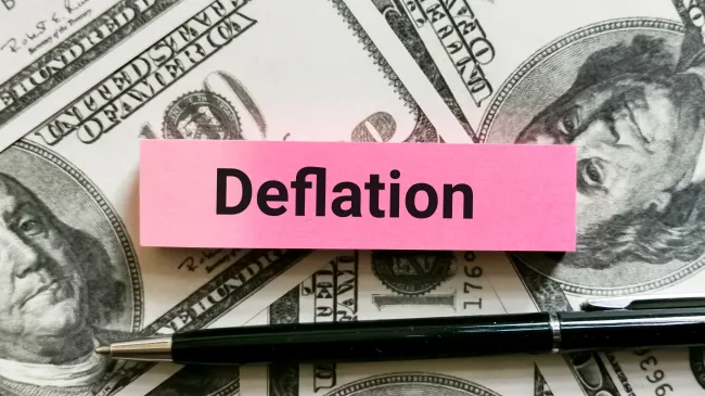 deflation note and money